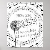 Phantastisch Grace Hymn Dandelion Christlich Poster (Vorne)