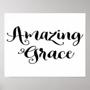 Phantastisch Grace Inspiration Sprichwort Poster