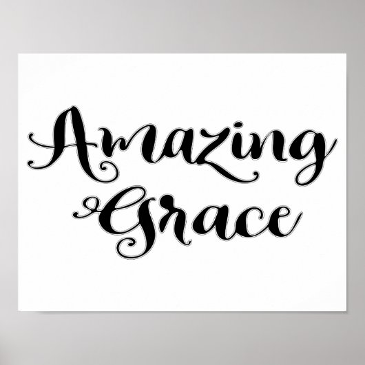 Phantastisch Grace Inspiration Sprichwort Poster (Vorne)