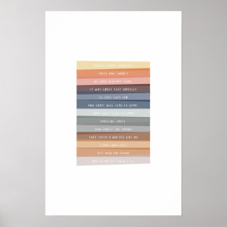 Phantastisch Grace Lyric Color Print for Kids Poster