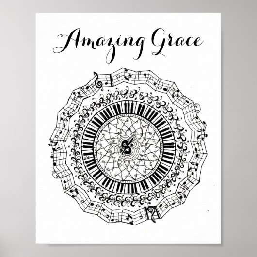 Phantastisch Grace Mandala Poster (Vorne)