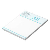 Phantastisch Grace Monogram Notepad Notizblock (Rotiert)