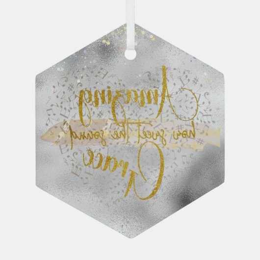 Phantastisch Grace Ornament Aus Glas (Rückseite)