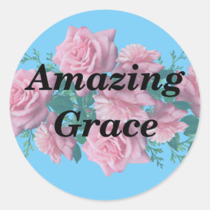 Phantastisch Grace Runder Aufkleber