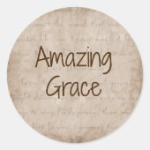 Phantastisch Grace Runder Aufkleber (Vorderseite)