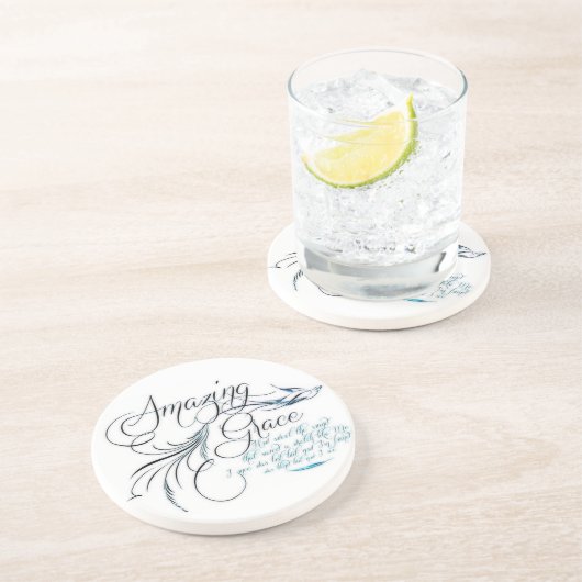 Phantastisch Grace Sandstein Untersetzer (Seite)