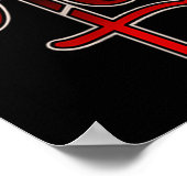 Phantastisch Grace Tattoo Blutungen Herz Poster (Ecke)