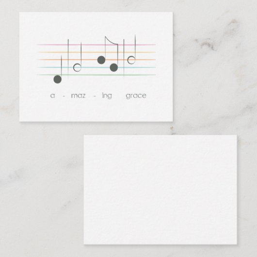 Phantastisch Grace Tiny Note Card Mitteilungskarte (Vorne/Hinten)