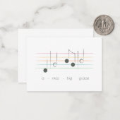 Phantastisch Grace Tiny Note Card Mitteilungskarte (Vorderseite/Rückseite Beispiel)