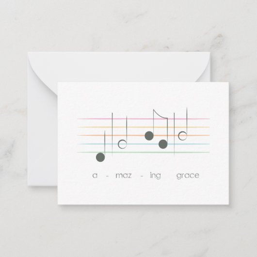 Phantastisch Grace Tiny Note Card Mitteilungskarte (Vorderseite)