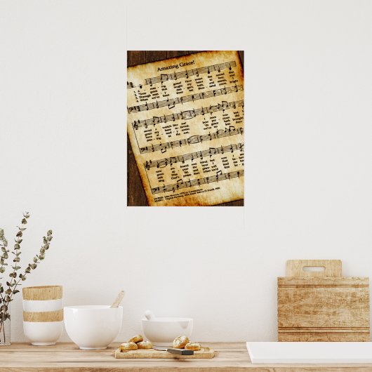 Phantastisch Grace Vintag Wall Poster (Küche)