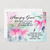 Phantastisch Grace Wie Sweet the Sound Christlich  Postkarte (Vorne/Hinten)