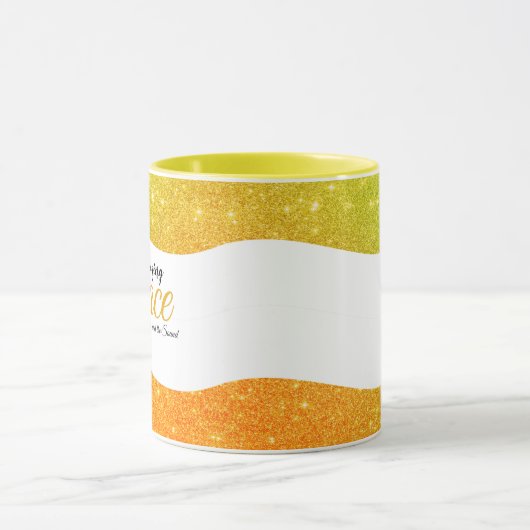 Phantastisch Grau gelb Tasse (Zentrum)