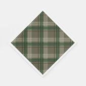 Phantastisch grün Kariert Serviette (Ecke)