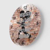 PHANTASTISCH GRUNGE GYM GROßE WANDUHR (Winkel)