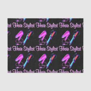 PHANTASTISCH HAIR STYLIST-T-SHIRTS UND -GIFTE SEIDENPAPIER