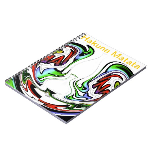 Phantastisch Hakuna Matata Whirlpool Kunstdrucken Notizblock (Linke Seite)