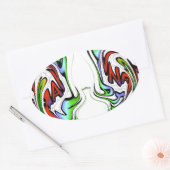 Phantastisch Hakuna Matata Whirlpool Kunstdrucken Ovaler Aufkleber (Umschlag)