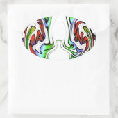 Phantastisch Hakuna Matata Whirlpool Kunstdrucken Ovaler Aufkleber (Tasche)