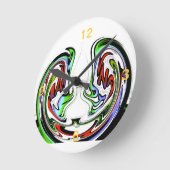 Phantastisch Hakuna Matata Whirlpool Kunstdrucken Runde Wanduhr (Winkel)