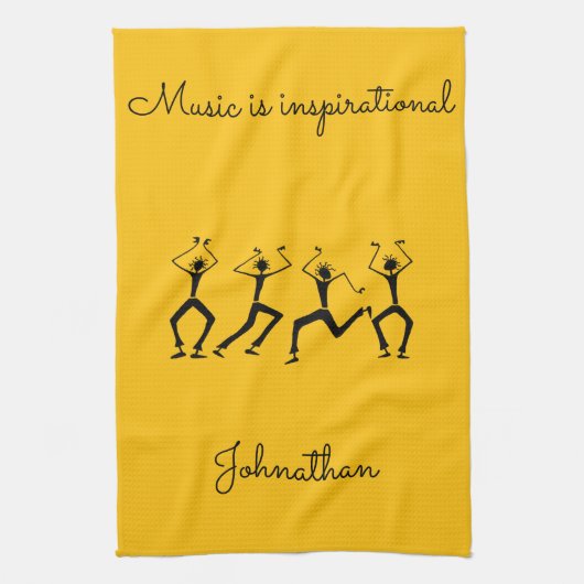 Phantastisch, Happiness Party Tänzer Küchentücher (Vertikal)