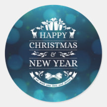 Phantastisch Happy New Year Sticker Design