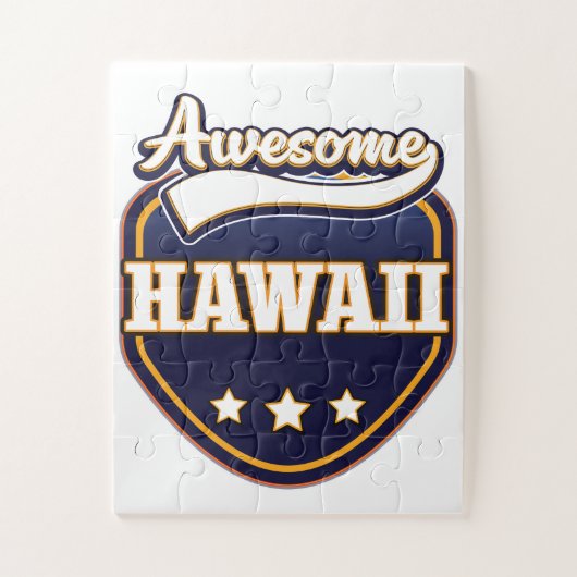 Phantastisch Hawaii Sportlogo Puzzle (Vertikal)