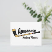 Phantastisch Hockey Player Postkarte (Stehend Vorderseite)