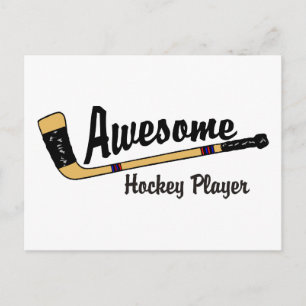 Phantastisch Hockey Player Postkarte