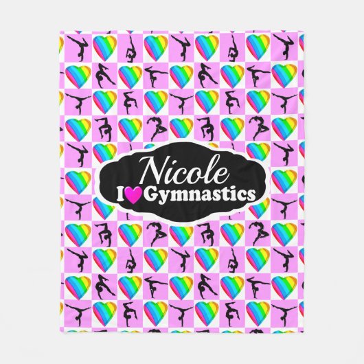 PHANTASTISCH I LIEBE GYMNASTICS-DESIGN FLEECEDECKE (Vorderseite)