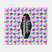PHANTASTISCH I LIEBE GYMNASTICS-DESIGN FLEECEDECKE (Vorderseite (Horizontal))