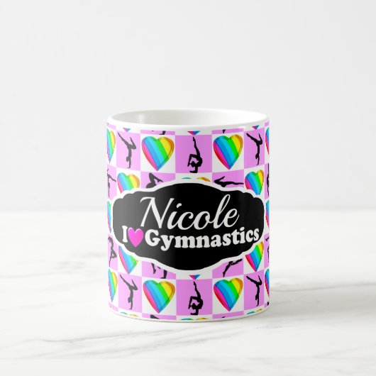 PHANTASTISCH I LIEBE GYMNASTICS-DESIGN KAFFEETASSE (Mittel)