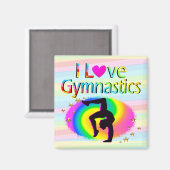 PHANTASTISCH I LIEBE GYMNASTICS MAGNETS MAGNET (Vorderseite/Rückseite)