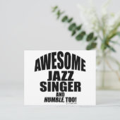 Phantastisch Jazz Singer Postkarte (Stehend Vorderseite)