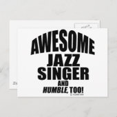 Phantastisch Jazz Singer Postkarte (Vorne/Hinten)
