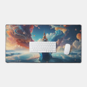 Phantastisch jenseits der Vorstellungskraft Skylin Schreibtischunterlage (Tastatur & Maus)