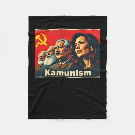 Phantastisch Kamunismus Commie La Harris 2024 Fleecedecke (Vorderseite)
