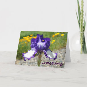 Phantastisch! Karten Freundschaft Lila Iris-Blume
