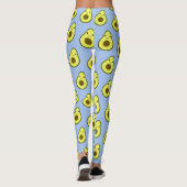 Phantastisch Kawaii Avocado Pattern Leggings (Rückseite)