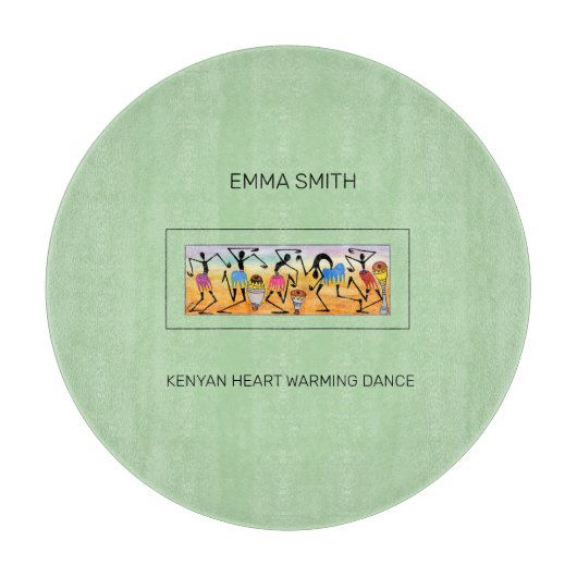 Phantastisch Kenyan Heart Erwärmung Dance Schneidebrett (Vorderseite)