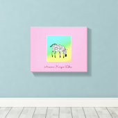 Phantastisch Kenyan Zebra Leinwanddruck (Insitu (Holzboden))