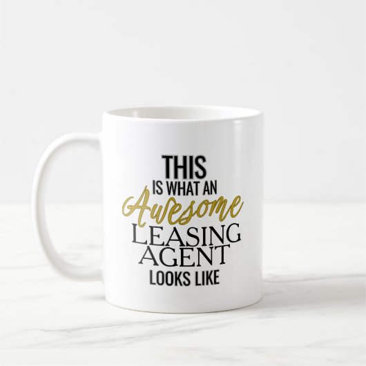 Phantastisch Leasing-Agent | Funny Gift Kaffeetasse (Links)