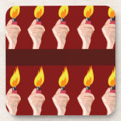 Phantastisch Lighter Music Fun Concept Pattern Getränkeuntersetzer (Vorderseite)