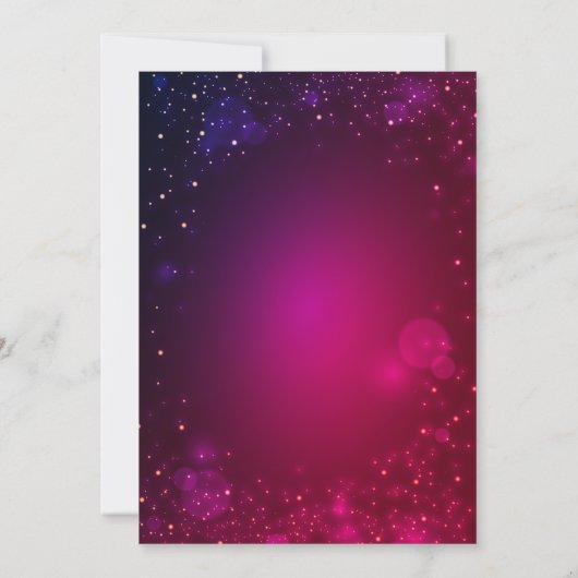 Phantastisch Lila Shine Weihnachten Einladung (Rückseite)