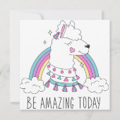 Phantastisch Llama Feiertagskarte (Vorderseite)