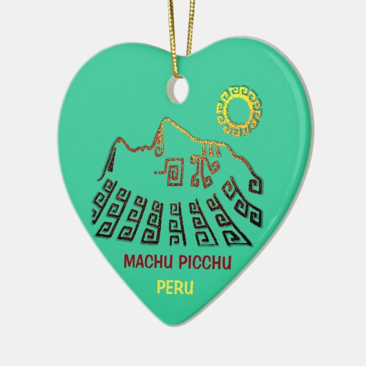 Phantastisch Machu Picchu Keramik Ornament (Links)