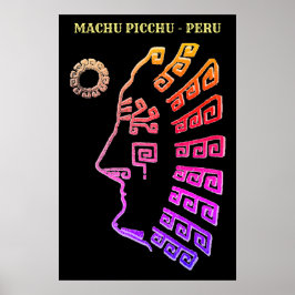 Phantastisch Machu Picchu Zeichnend Poster