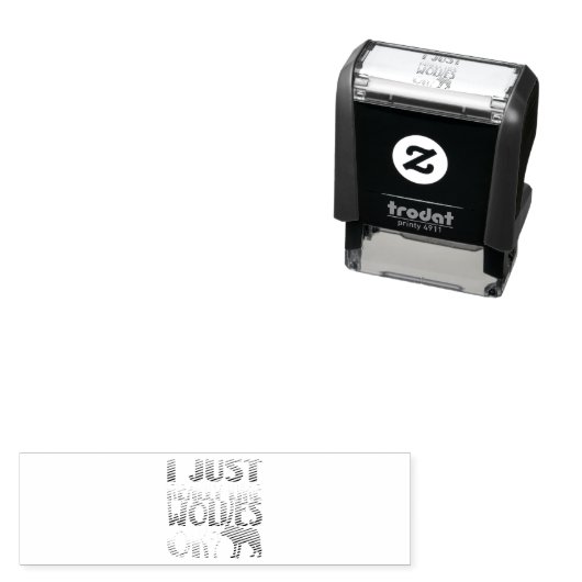 Phantastisch mag ich nur Wölfe. Wolf Lover Permastempel (Beispiel)