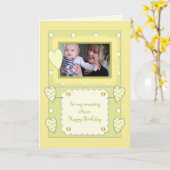Phantastisch Mama Foto Geburtstag Karte (Gelbe Blume)