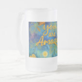 Phantastisch Mattglas Bierglas (Vorderseite Links)